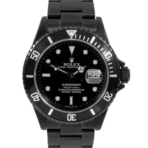 rolex submariner all black price.